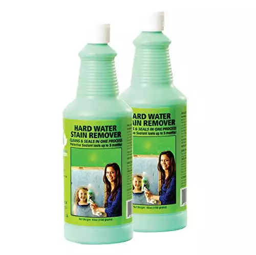 Bio Clean: Eco Friendly Hard Water Stain Remover (40oz Large). Pack of 2