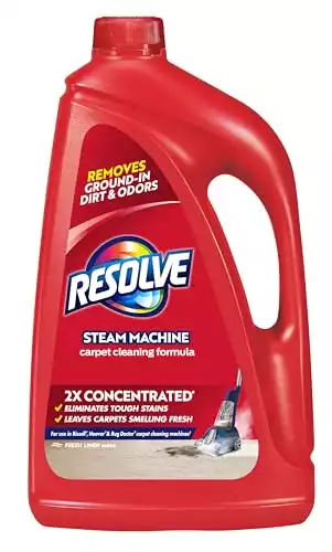 Resolve Professional Steam Carpet Cleaner Solution Shampoo, 96oz, 2X Concentrate, Safe for Bissell, Hoover & Rug Doctor, Carpet Cleaner, Carpet Cleaner Solution